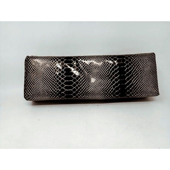 Snake Print Pillow/Headrest, Size 11.5" x 3.5" x 3" - Black/Gold - Picture 2 of 4